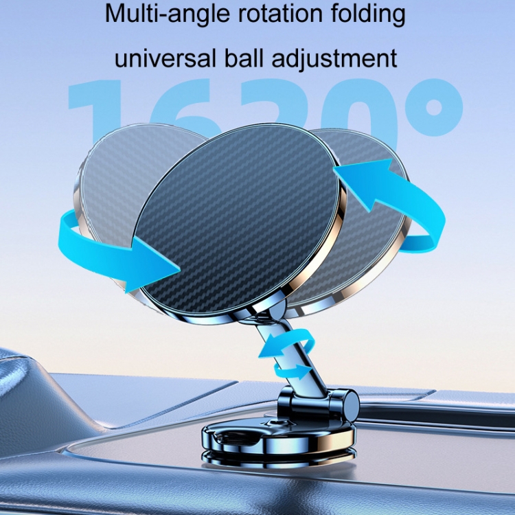 Magnetic Car Mobile Phone Adhesive Folding Navigation Holder(Silver)