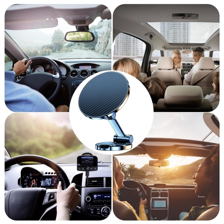 Magnetic Car Mobile Phone Adhesive Folding Navigation Holder(Silver)
