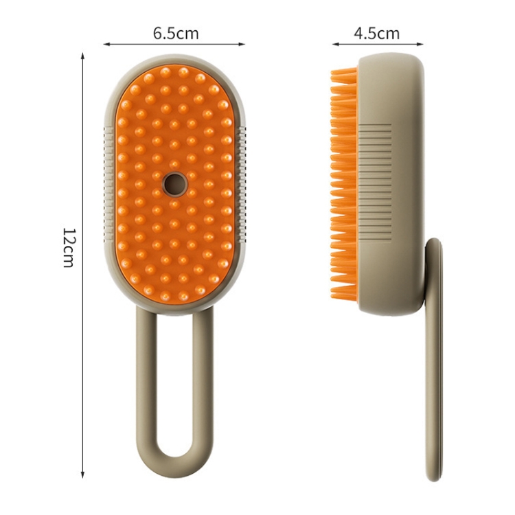 Pet Electric Spray Comb Rechargeable Cat Steamy Grooming Brush Cleaning Tool(Coffee) - B3