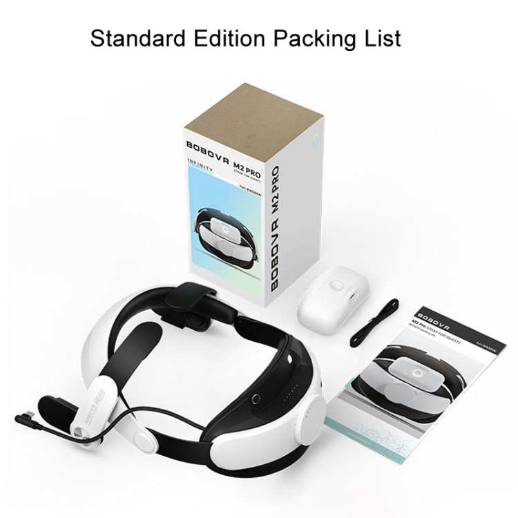 Para Oculus Quest 2 BOBOVR M2 PRO Paquete de batería Accesorios para correa para la cabeza, Estilo: Edición estándar + Bolsa - B7