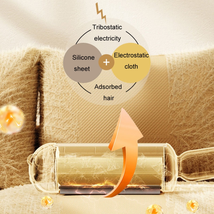 Vestiti per animali domestici Lenzuola Spazzola per capelli Rimozione peli  ad adsorbimento elettrostatico (giallo)