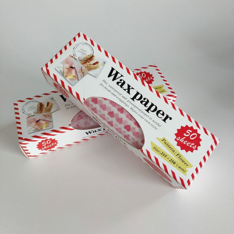 50 feuilles/paquet de papier d'emballage alimentaire, papier ciré de  cuisson, doublures imperméables résistantes à la graisse, spécification:  Macaron