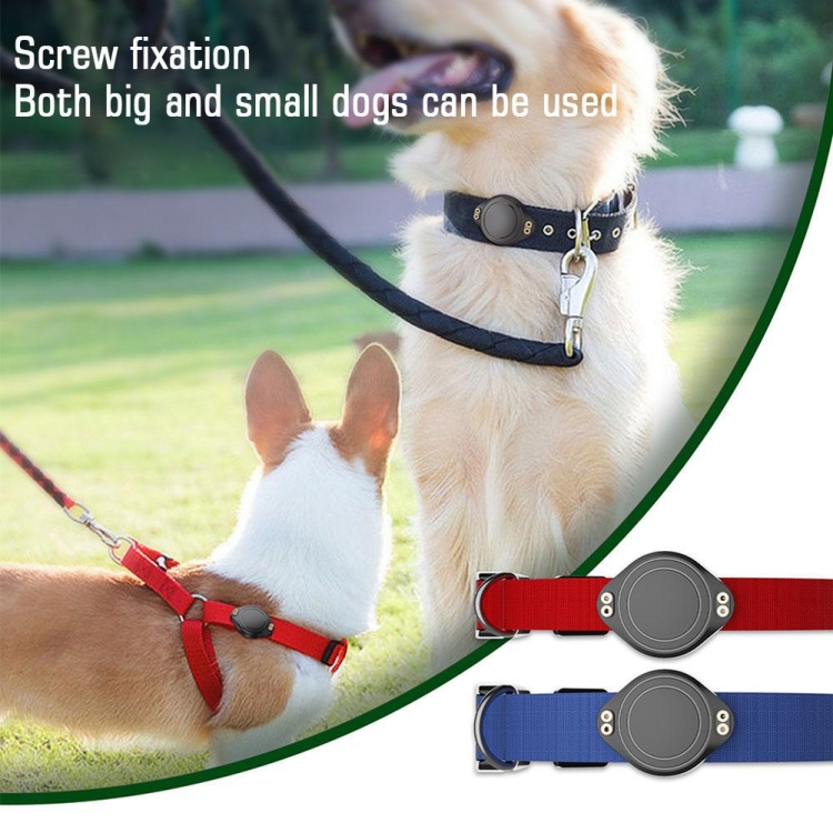 For Airtag IPX68 Waterproof Protective Case Pet Collar Positioner Tracker All-Inclusive Protective Cover(Black)
