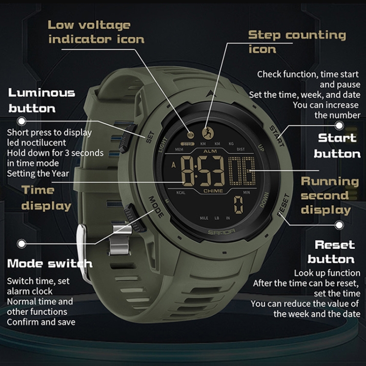 Sanda best sale smart watch