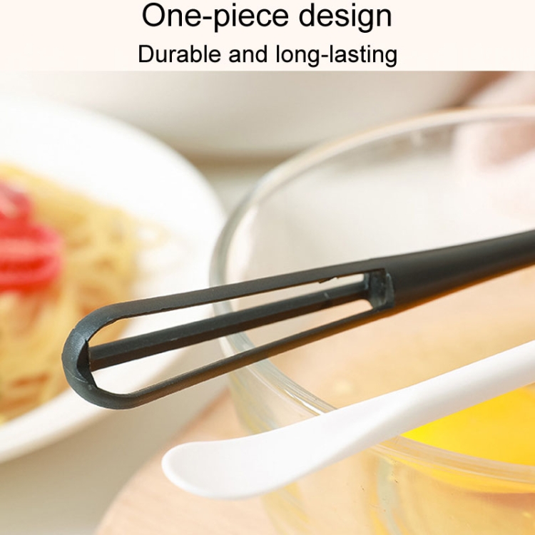 5pcs Household Mini Whisk With Small Spoon Kitchen Multifunctional Stirring Stick(White)