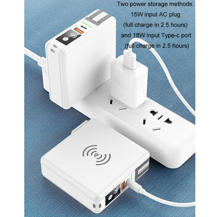 GaN130W Cargador tipo C de 4 puertos USB-C PD65W / PD30W para