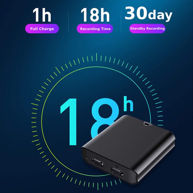 Q63 HD Registratore vocale magnetico con cancellazione del rumore Penna di  registrazione portatile intelligente con attivazione vocale, capacità: 4 GB  (nero)