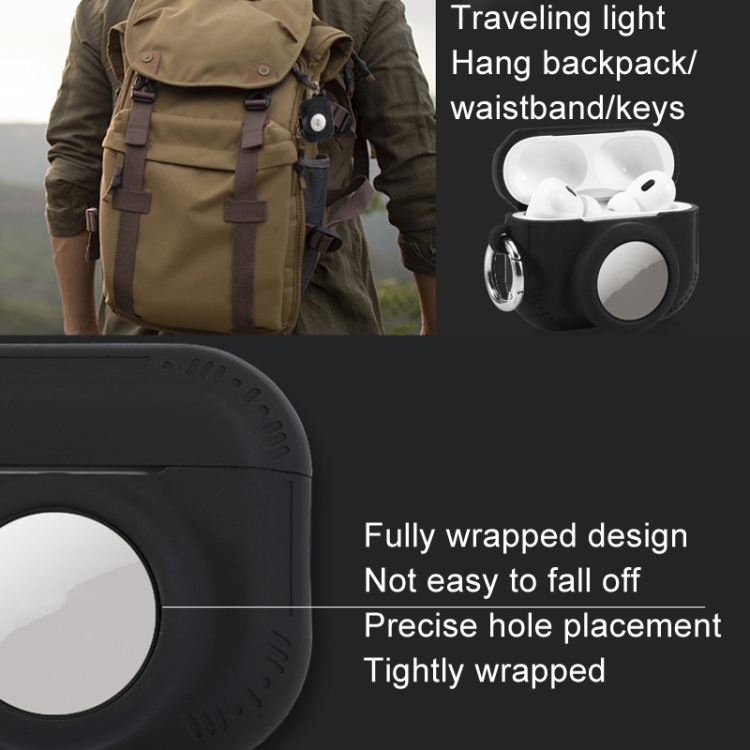 For AirPods Pro 2 / Airtag 2 In 1 All-inclusive Silicone Anti-drop Protection Case(White) For AirPods Pro 2 / Airtag 2 In 1 All-inclusive Silicone Anti-drop Protection Case(White)