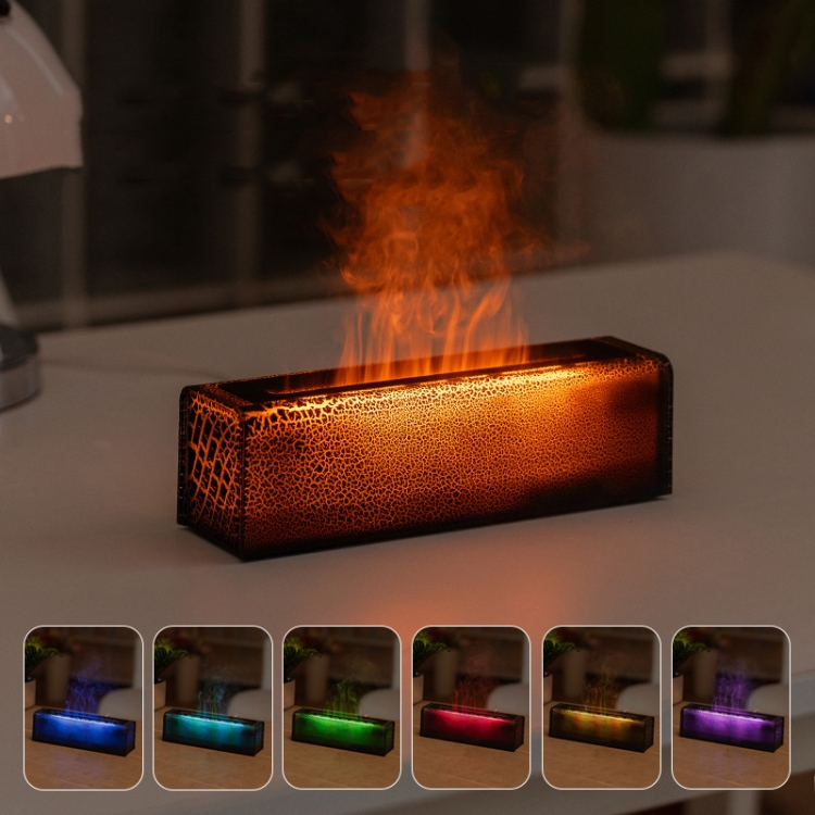 溶岩炎アロマセラピーマシン空気噴霧加湿器、カラフルな光、モデル