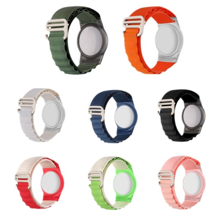 For AirTag Tracker Watch Strap Protective Cover Alpine Series Anti-lost Wristband(Green) For AirTag Tracker Watch Strap Protective Cover Alpine Series Anti-lost Wristband(Green)
