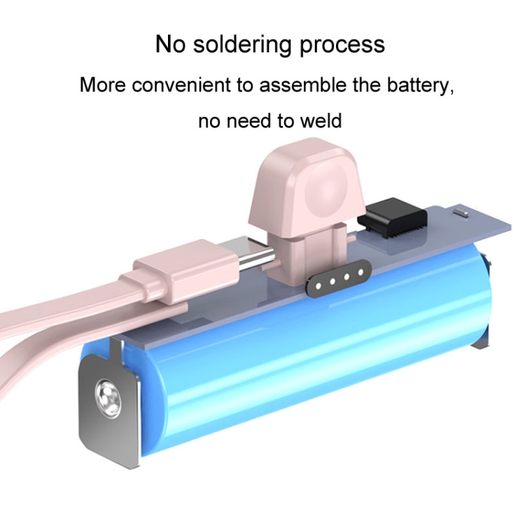 5000mAh 2 In 1 Portable Mobile Power Fast Charger Pocket Wireless Capsule Charger, Interface: Type-C (Black) - B1