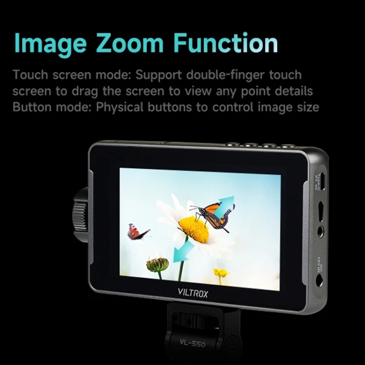 VILTROX DC550 Pro 5.5 インチ カメラ スタジオ モニター 4K HDMI 3D
