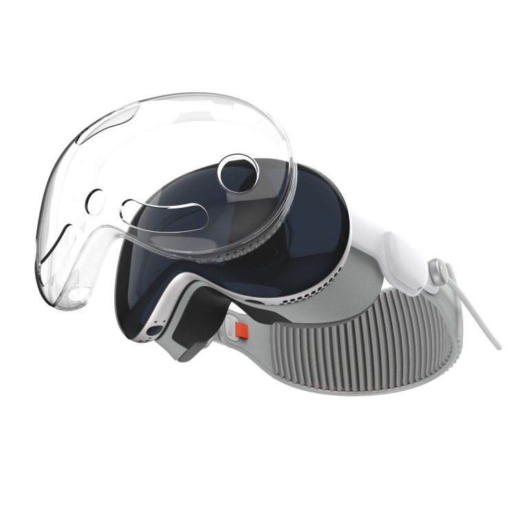 Para accesorios para dispositivos con auriculares VR con funda protectora Apple Vision Pro, color: azul PC + TPU - B1