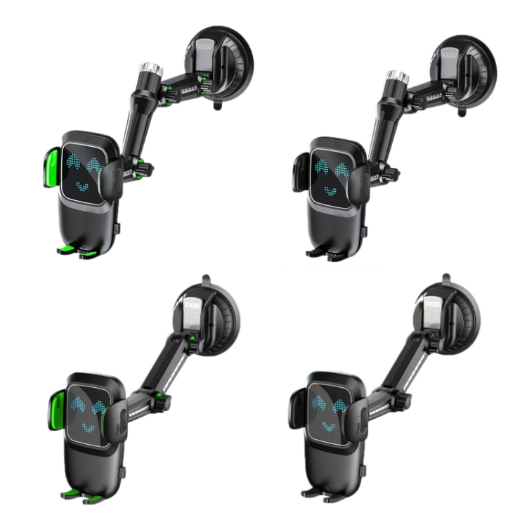 Car Windscreen Dashboard Suction Cup Phone Holder, Color: Extended Green Car Windscreen Dashboard Suction Cup Phone Holder, Color: Extended Green