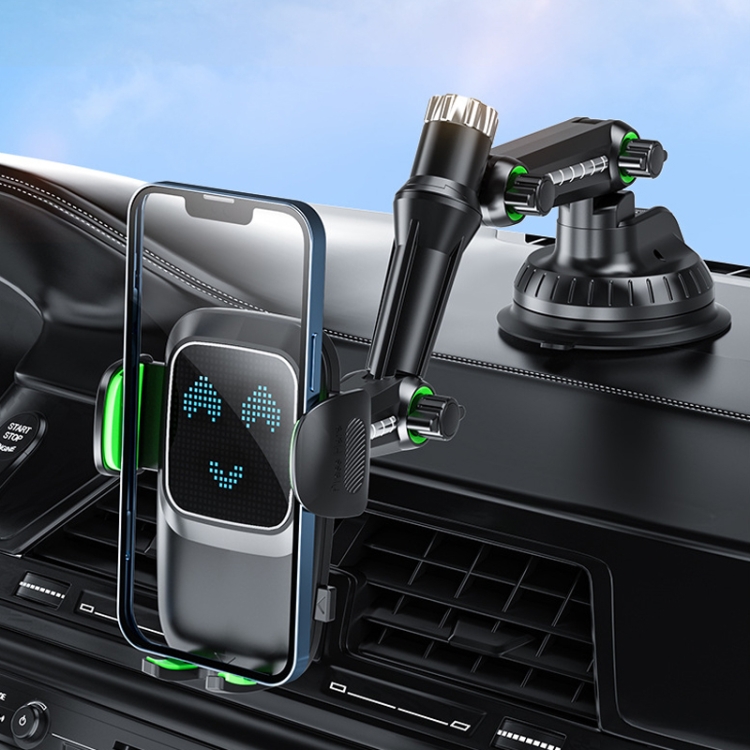 Car Windscreen Dashboard Suction Cup Phone Holder, Color: Extended Green Car Windscreen Dashboard Suction Cup Phone Holder, Color: Extended Green