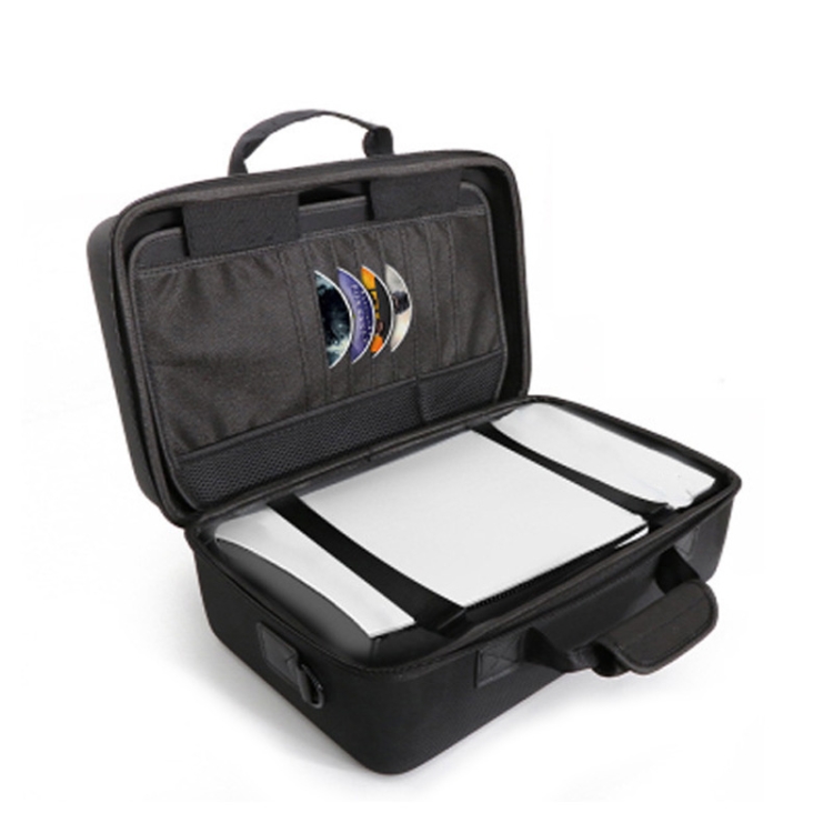 Para consola de juegos PS5 Slim Bolsa de almacenamiento EVA Estuche de transporte para bolso (1900 negro) - B4