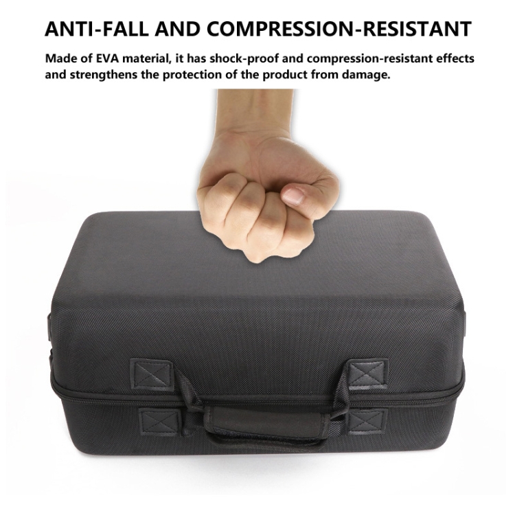 Para consola de juegos PS5 Slim Bolsa de almacenamiento EVA Estuche de transporte para bolso (1900 negro) - B8