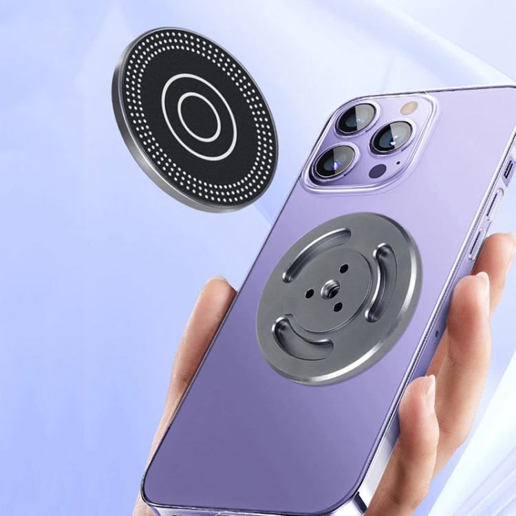 Magnetic Phone Holder with 1/4 Inch Hole for Tripod Magic Arm(Titanium Color) Magnetic Phone Holder with 1/4 Inch Hole for Tripod Magic Arm(Titanium Color)
