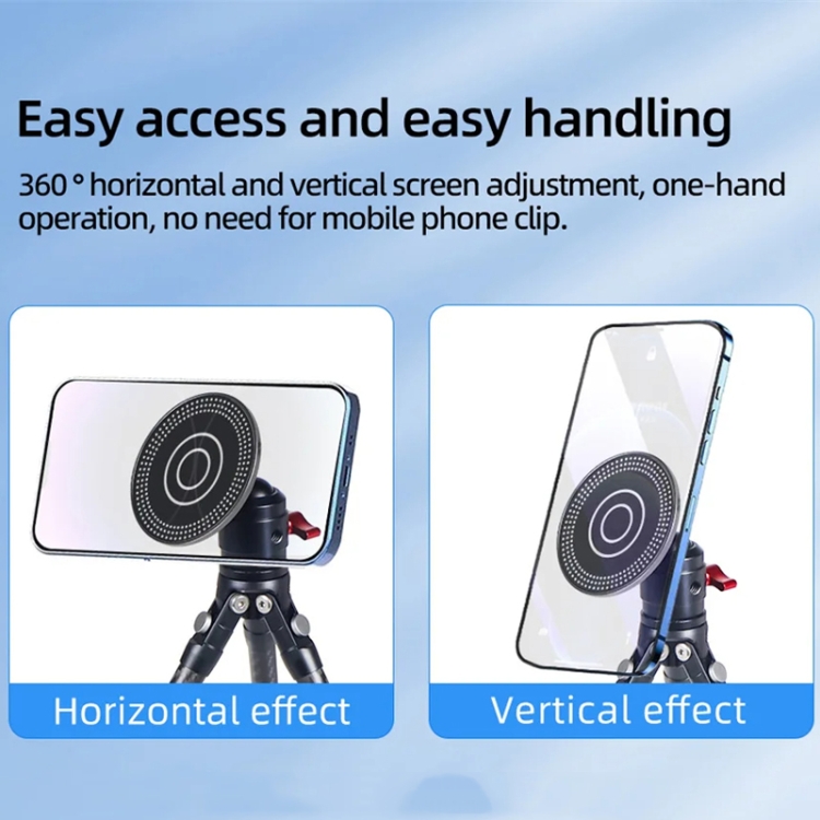 Magnetic Phone Holder with 1/4 Inch Hole for Tripod Magic Arm(Titanium Color) Magnetic Phone Holder with 1/4 Inch Hole for Tripod Magic Arm(Titanium Color)