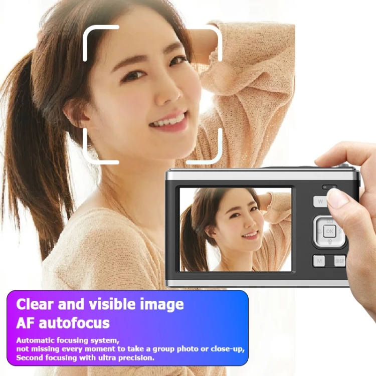 4K HD Optical Zoom Digital Camera 60MP Dual Screen Selfie Camera