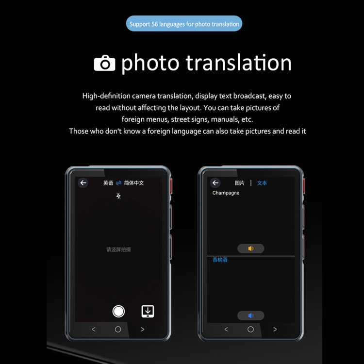 Hishell P40 Smart Translator 135 Languages Voice Intelligent Online ...