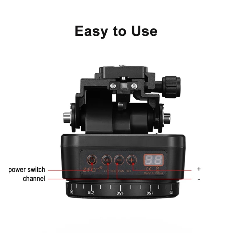 ZIFON YT-1000 2.4G Remote Control Pan-Tilt Head – Auto Panoramic For DSLR & Phones!