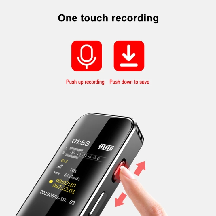 G1 0.96-Inch IPS Color Screen HD Smart Mini Noise Reduction Timer Recorder, Capacity: 32GB - B3