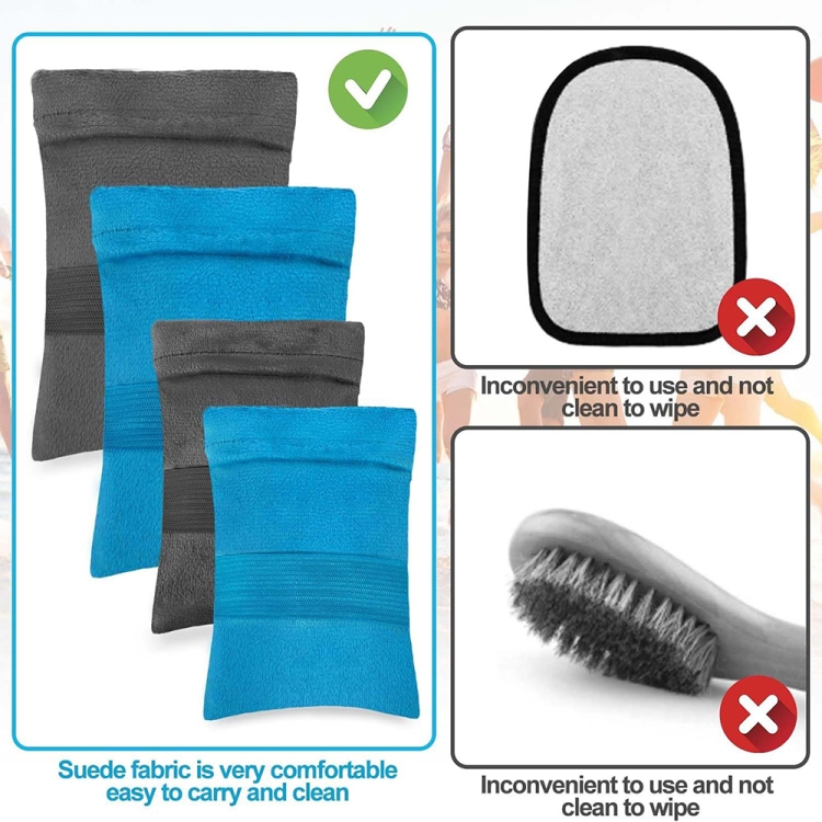 Beach Sandbags Sand Removal Brush Beach Vacation Camping Equipment, Color: Blue Small - B4