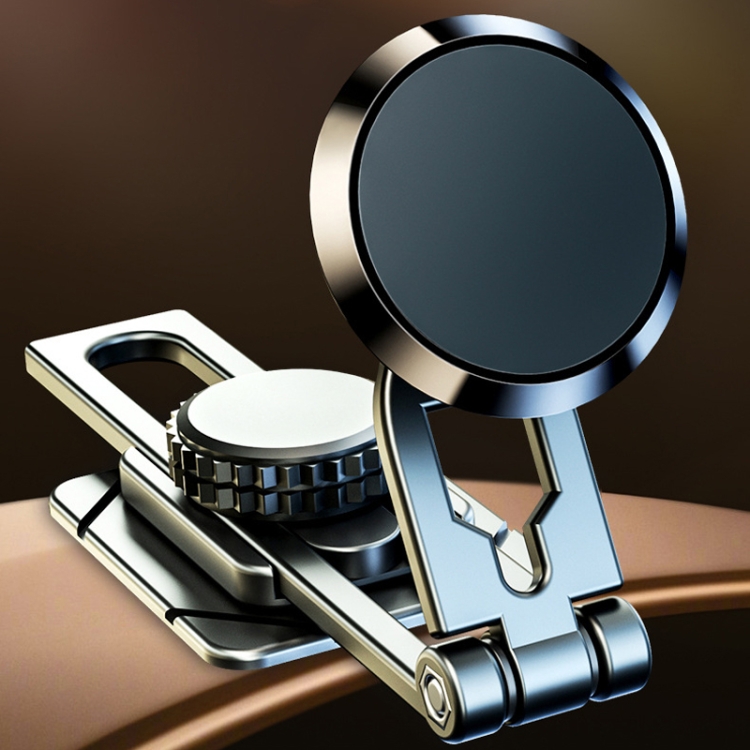 D31 Foldable Suspension Car Phone Holder Magnetic Slide Type Metal Navigation Stand D31 Foldable Suspension Car Phone Holder Magnetic Slide Type Metal Navigation Stand