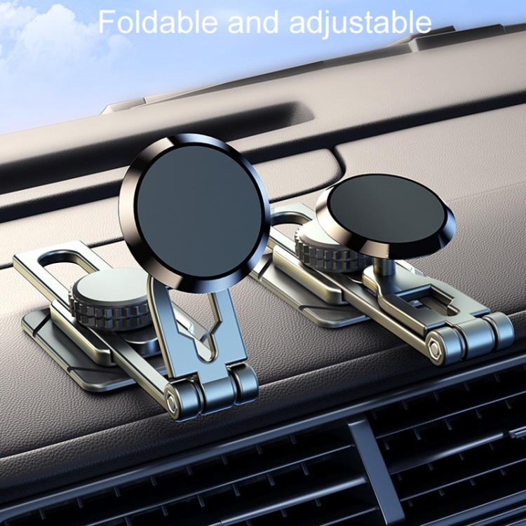 D31 Foldable Suspension Car Phone Holder Magnetic Slide Type Metal Navigation Stand D31 Foldable Suspension Car Phone Holder Magnetic Slide Type Metal Navigation Stand