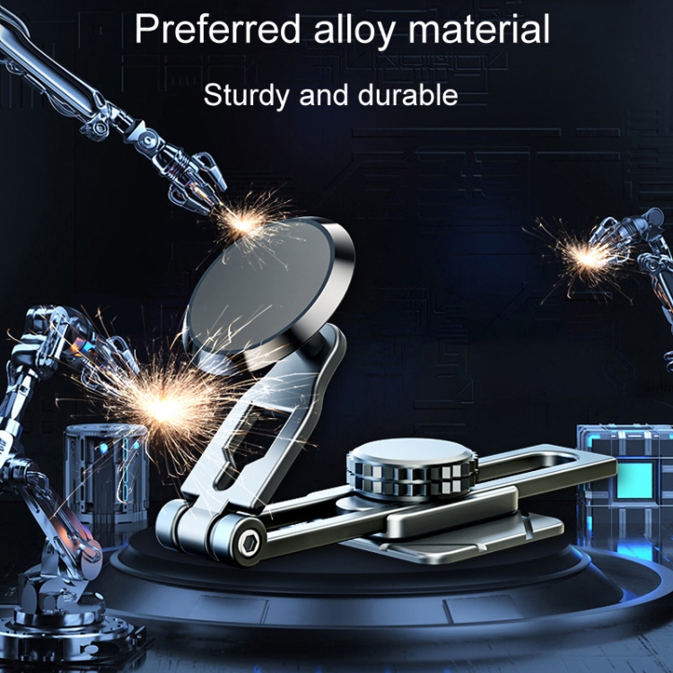 D31 Foldable Suspension Car Phone Holder Magnetic Slide Type Metal Navigation Stand D31 Foldable Suspension Car Phone Holder Magnetic Slide Type Metal Navigation Stand