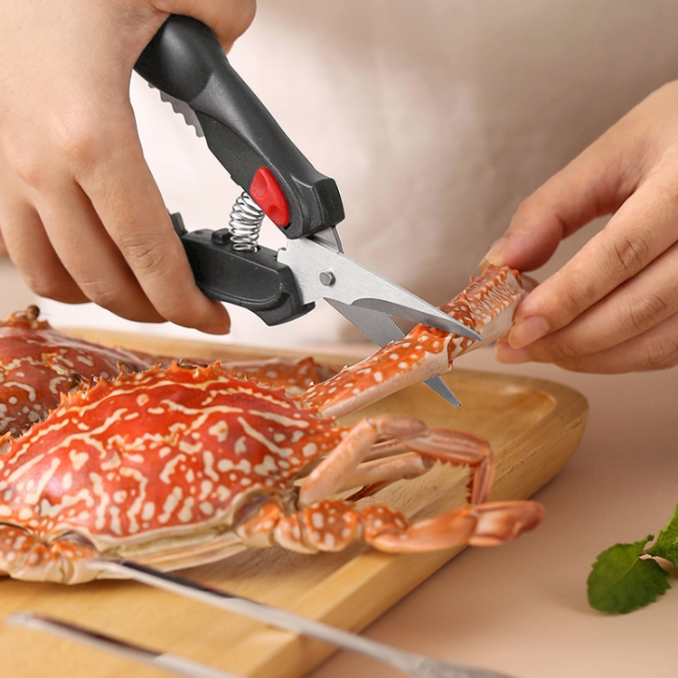Thickened Stainless Steel Crab Eating Tools Home Crab Eating Artifact, Style:  Scissors
