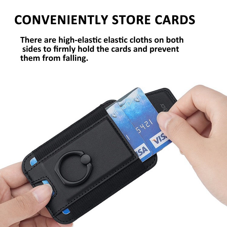 Magsafe Card Holder with Ring Elastic Wallet For iPhone 15/14/13/12 Series(Black) Magsafe Card Holder with Ring Elastic Wallet For iPhone 15/14/13/12 Series(Black)