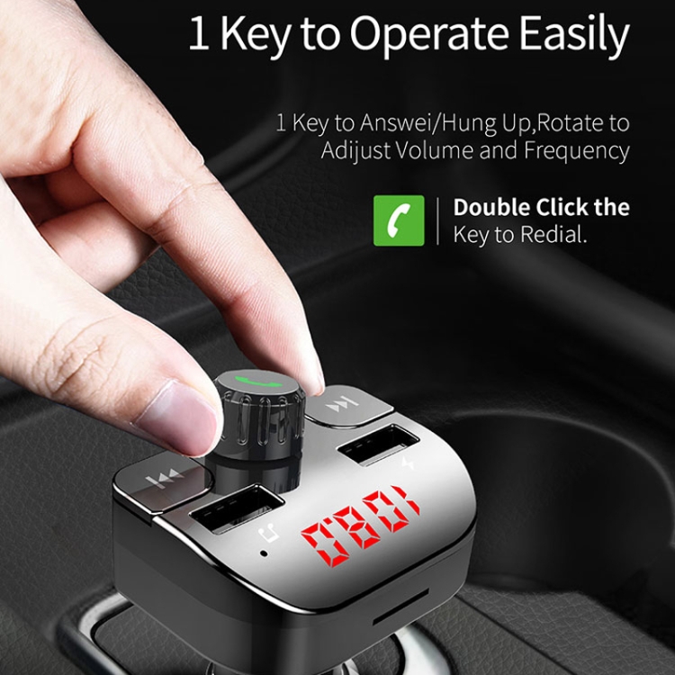 Car Bluetooth MP3 Player FM Transmitter Fast Charging(Black) Car Bluetooth MP3 Player FM Transmitter Fast Charging(Black)
