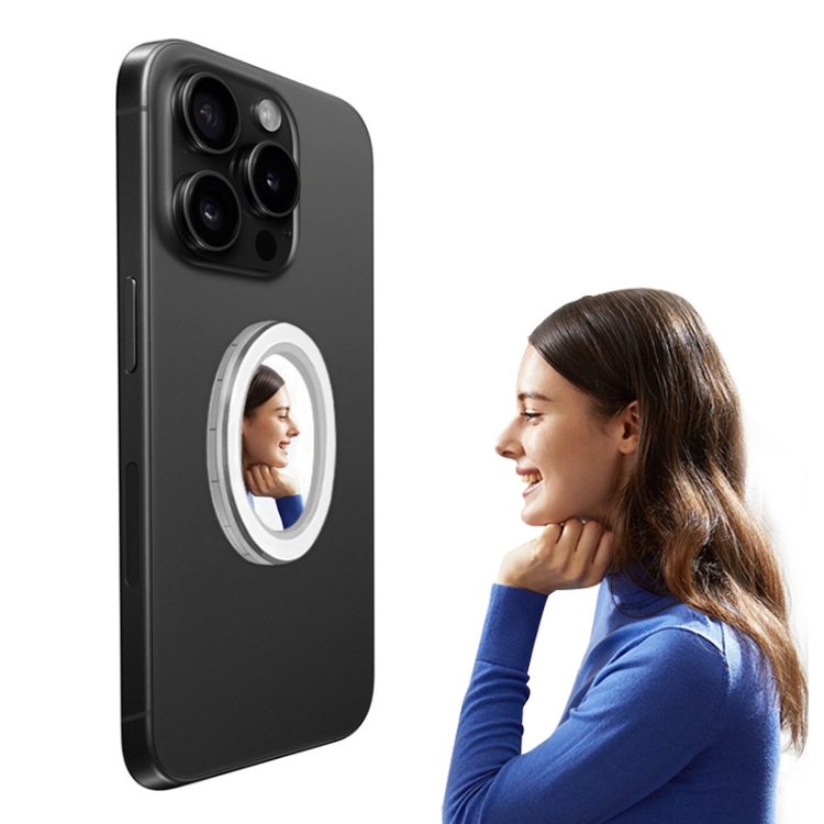 Magsafe Mobile Phone Rear Magnetic Suction Mirror Camera Video Selfie Mirror(Transparent) Magsafe Mobile Phone Rear Magnetic Suction Mirror Camera Video Selfie Mirror(Transparent)