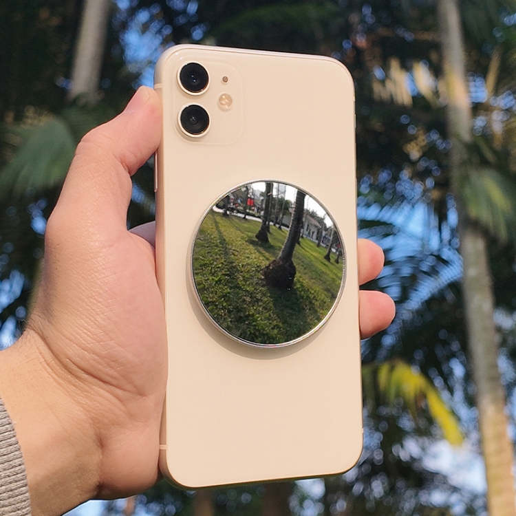 Mobile Phone Rear Camera Magnetic Selfie Mirror HD Reflective Phone Reference Mirror(Silver) Mobile Phone Rear Camera Magnetic Selfie Mirror HD Reflective Phone Reference Mirror(Silver)