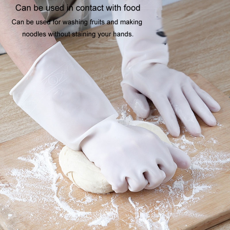 Waterproof Kitchen Dishwashing Gloves Household PVC Non-slip Laundry  Housework Gloves, Size: M