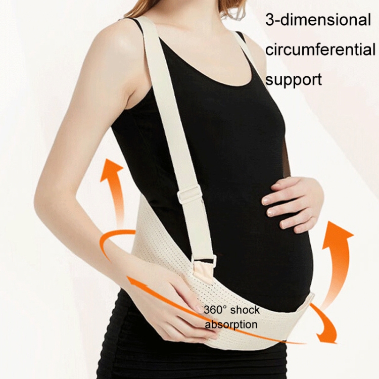 Breathable Shoulder Belly Support Belt Pregnancy Anti Stretching Waist Band, Size: M 45-72.5kg(Skin Color) - B4