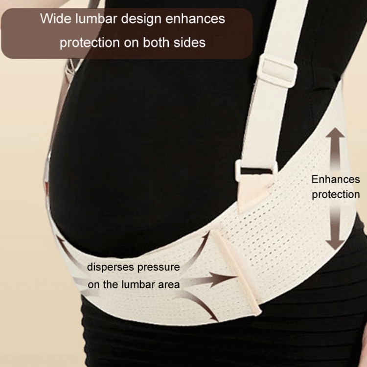 Breathable Shoulder Belly Support Belt Pregnancy Anti Stretching Waist Band, Size: M 45-72.5kg(Skin Color) - B5