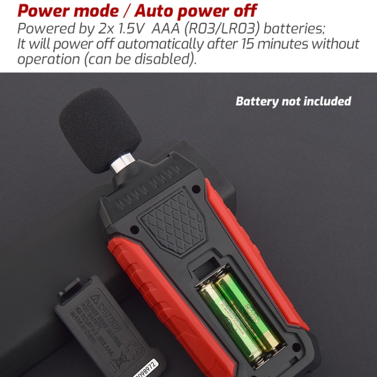 TASI TA650A Decibel Detector House Volume Tester Noise Meter - 6