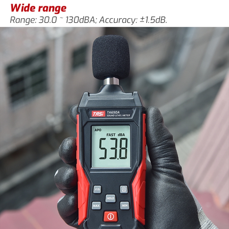 TASI TA650A Decibel Detector House Volume Tester Noise Meter - 8