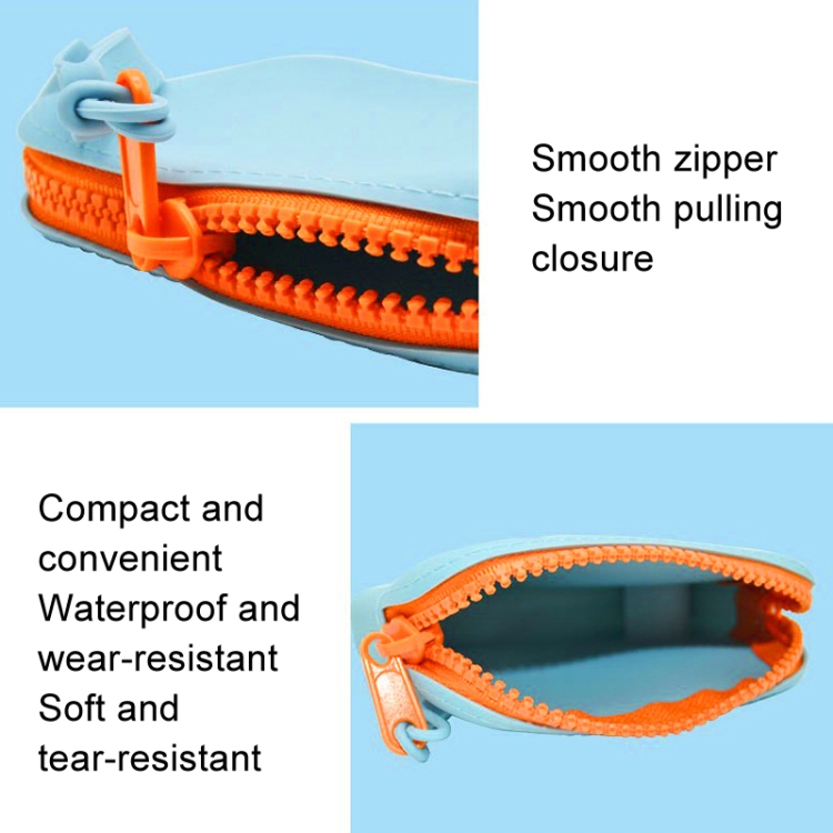 1pc Sac Rangement En Silicone à Fermeture éclair Sac Clé - Belgium