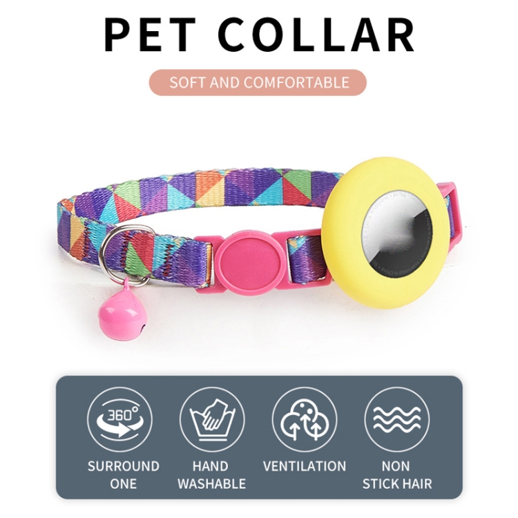 For AirTag Pet Collar Holder Print Design Case with Bell and Safety Buckle, Style: Camouflage Forest For AirTag Pet Collar Holder Print Design Case with Bell and Safety Buckle, Style: Camouflage Forest