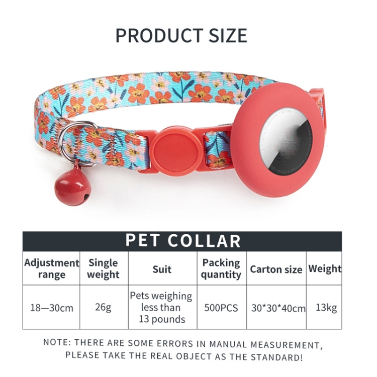 For AirTag Pet Collar Holder Print Design Case with Bell and Safety Buckle, Style: Camouflage Forest For AirTag Pet Collar Holder Print Design Case with Bell and Safety Buckle, Style: Camouflage Forest