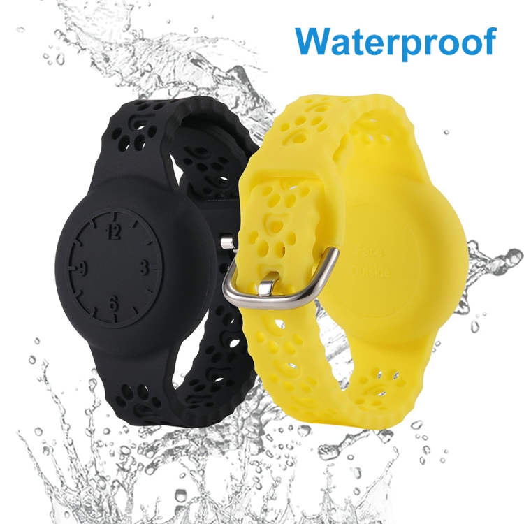 For Airtag Cat Claw Watch Strap Positioner Protective Cover Anti-lost Device Waterproof Case(Black) For Airtag Cat Claw Watch Strap Positioner Protective Cover Anti-lost Device Waterproof Case(Black)