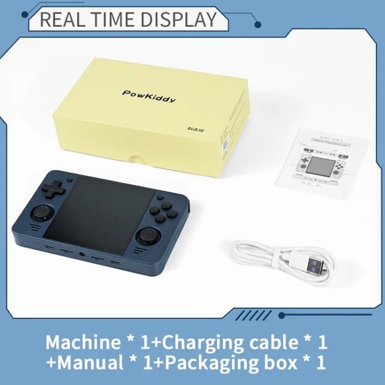 POWKIDDY RGB30 4インチ IPSスクリーン 携帯型ゲーム機 