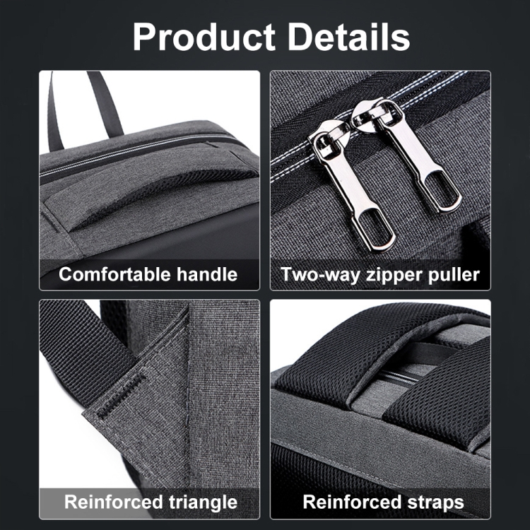 16 inch Large Capacity Password Lock Anti-Theft Laptop Backpack With ...