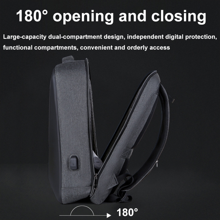 16 inch Large Capacity Password Lock Anti-Theft Laptop Backpack With ...