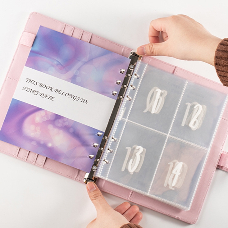 Track Your Savings with Style: A5 6-Hole Save Money Challenge Envelopes (Set 4)