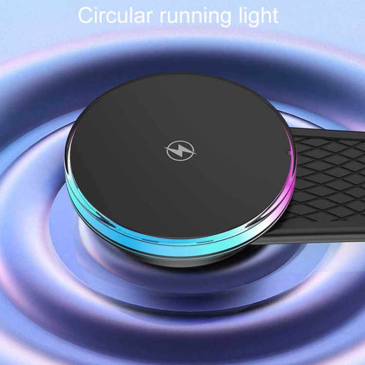 15W Car Magnetic Wireless Charging Cell Phone Holder With Ambient Light 15W Car Magnetic Wireless Charging Cell Phone Holder With Ambient Light